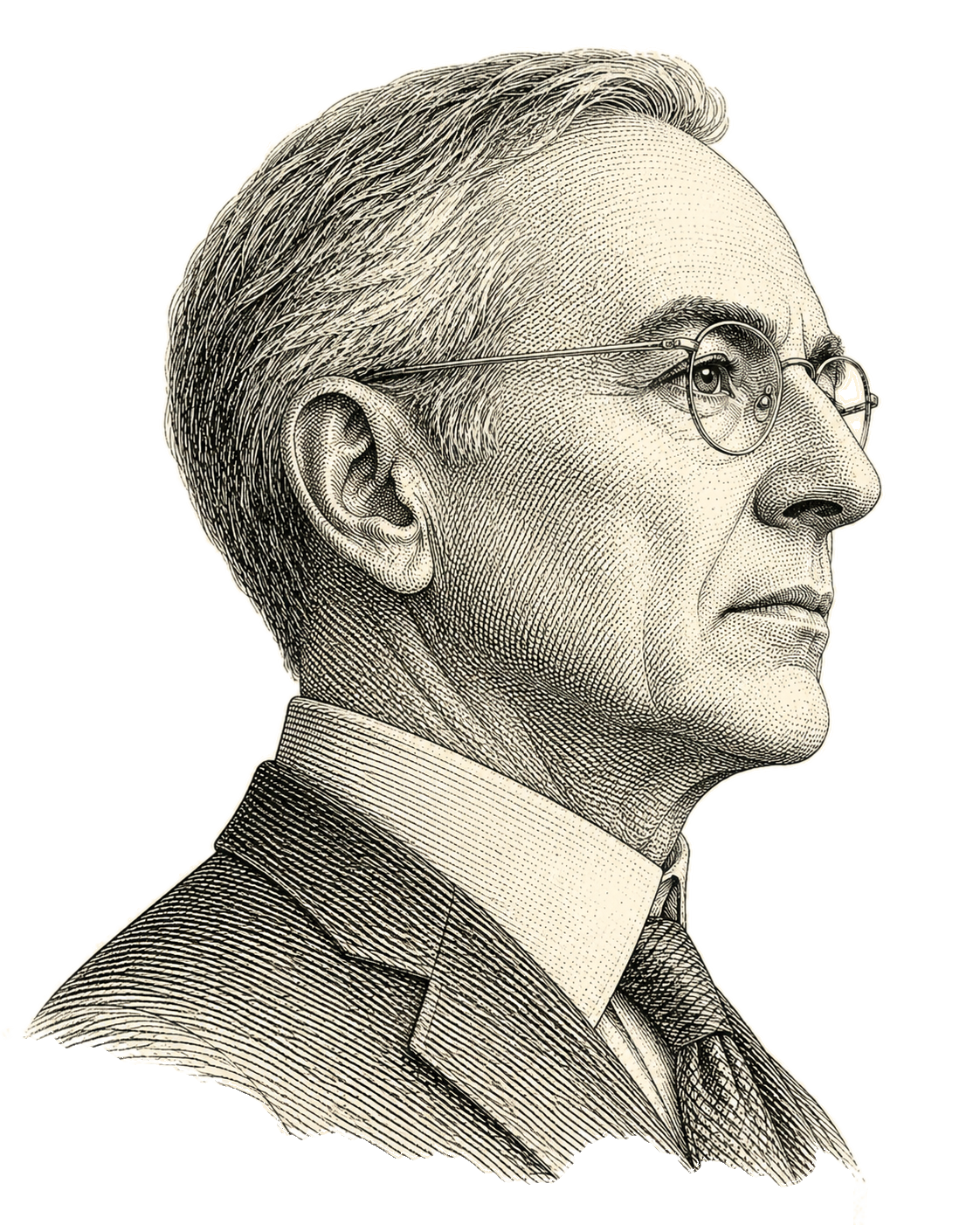 Engraved portrait of the CFO
